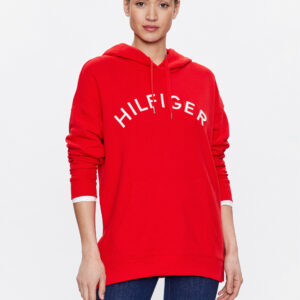 Tommy Hilfiger dámská červená mikina WW0WW37797 L