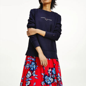 Tommy Hilfiger dámská tmavě modrá mikina WW0WW28220 S