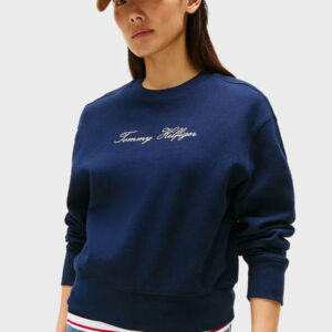 Tommy Hilfiger dámská tmavě modrá mikina WW0WW47159 L