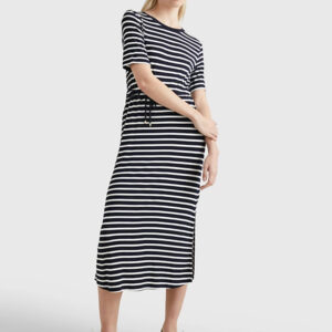 Tommy Hilfiger dámské pruhované šaty WW0WW37837 XL