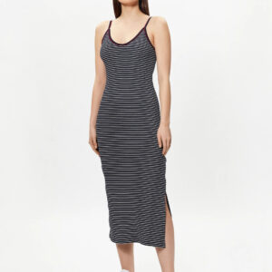 Tommy Hilfiger dámské tmavě modré pruhované šaty WW0WW37834 L