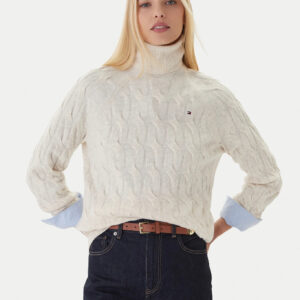 Tommy Hilfiger dámský béžový rolák WW0WW46791ADK S