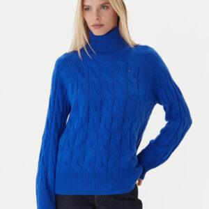 Tommy Hilfiger dámský modrý rolák WW0WW46791C65 L