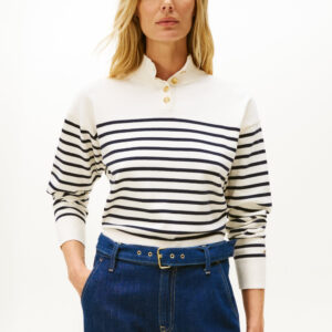 Tommy Hilfiger dámský pruhovaný svetr WW0WW474670X2 M