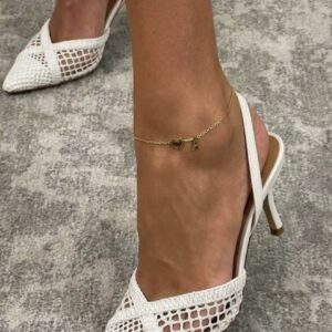 Bílé síťované letní elegantní lodičky STRIDENO Velikost: 41