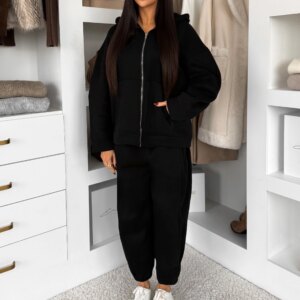 Černá bavlněná pohodlná oversize mikina SILKY Velikost: ONESIZE