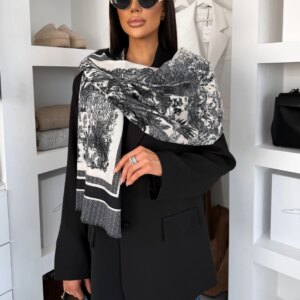 Černá elegantní dlouhá šála WENOLAI Velikost: ONESIZE