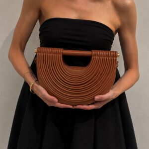 Hnědá elegantní letní kabelka VIRENA Velikost: ONESIZE