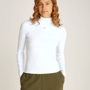 Tommy Jeans dámský bílý rolák DW0DW19830YBL XL