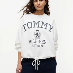 Tommy Hilfiger dámská bílá mikina WW0WW50941-YBL M