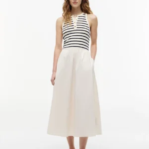 Tommy Hilfiger dámské krémové šaty WW0WW49628-0AD S