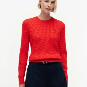 Tommy Hilfiger dámský červený svetr WW0WW44993-XNF XS