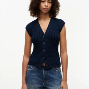 Tommy Hilfiger dámský tmavě modrý svetřík WW0WW50075-C1G L