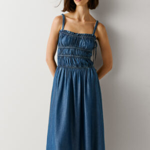 Pepe Jeans dámské modré šaty CASS  PL9537793-551 S