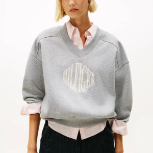 Tommy Hilfiger dámská šedá mikina WW0WW47848P61 M