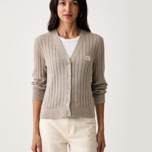Calvin Klein dámský béžový kardigan LV047H305G-2JX S