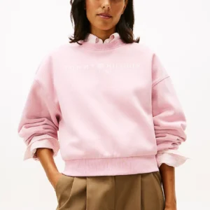 Tommy Hilfiger dámská růžová mikina WW0WW47831TPG XL