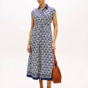 Tommy Hilfiger dámské tmavě modré košilové šaty WW0WW495510YF S