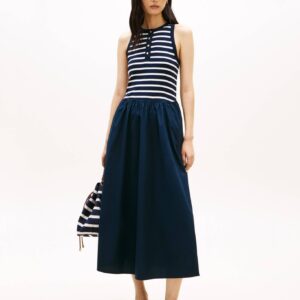 Tommy Hilfiger dámské tmavě modré šaty WW0WW496280X3 XL