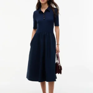 Tommy Hilfiger dámské tmavě modré šaty WW0WW52227-C1G L