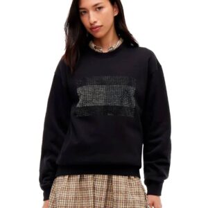 Tommy Jeans dámská černá mikina DW0DW23579-BDS M