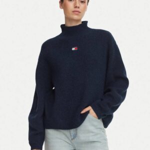 Tommy Jeans dámský modrý svetr DW0DW23349-C1G L