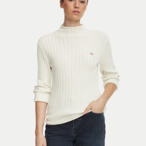 Calvin Klein dámský krémový svetr LV047H304G-YAS S