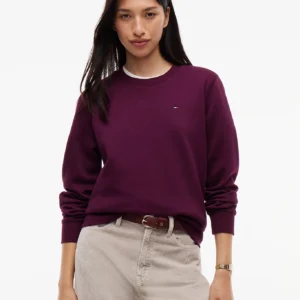 Tommy Jeans dámská vínová mikina DW0DW19959-V11 L