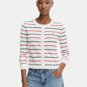 Tommy Jeans dámský pruhovaný svetr DW0DW209760FG S