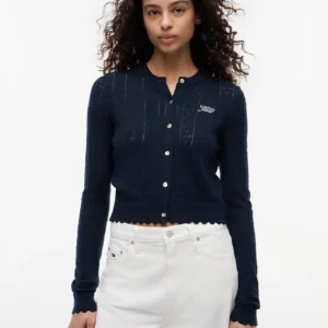 Tommy Jeans dámský tmavě modrý svetřík DW0DW22931-C1G XL